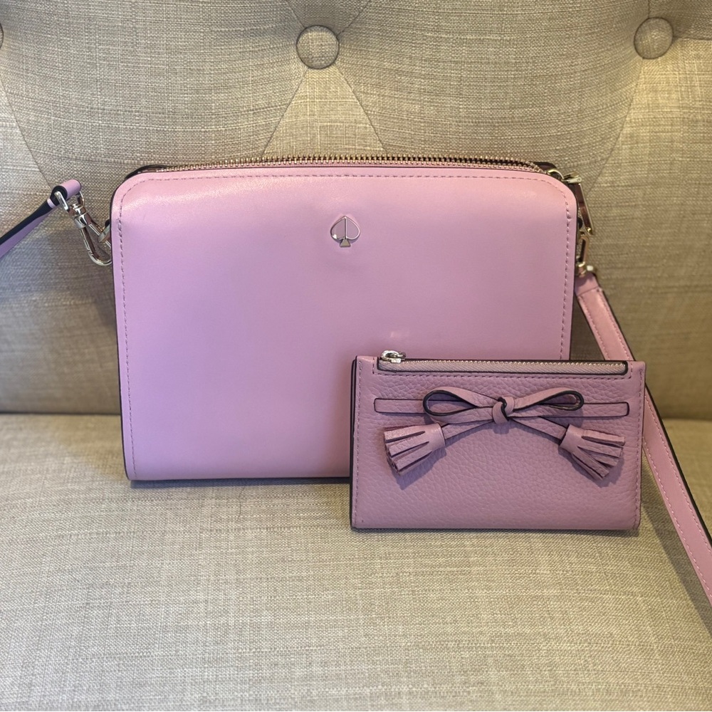 Kate Spade Lavender Crossbody Bag Set